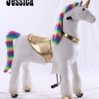 UNICORNIO Infantil KID-HORSE "Bobbie" BLANCO, niños 4-9 años. INDA202-TB-2020M